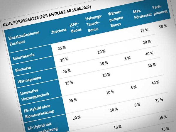 BEG-Reform: Neue Förderbedingungen ab Mitte August